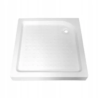 Umývadlo štvorcové 80 × 80 SXL02A biela (lesk) sifón 15cm hlboké vysoké
